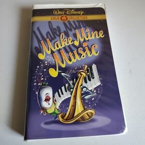 Walt Disney Gold Collection Make Mine Music Clamshell VHS Vintage Animation